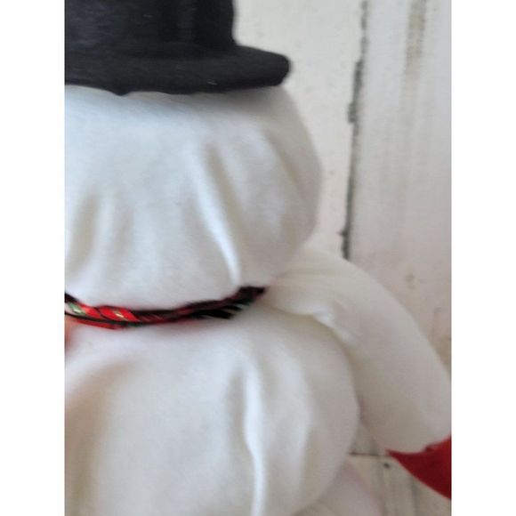 Plush snowman top hat scarf home decor xmas figure - Picture 6 of 10